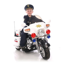 Load image into Gallery viewer, Police Patrol 12V Ride On 3 Wheel Police Motorcycle
